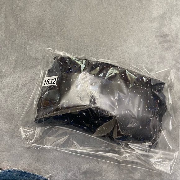 Tanya Taylor Printed Sheath Dress Black Blue dotted splatter print 21832 - Picture 9 of 9